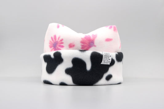 Pink Flowers and Cow Print