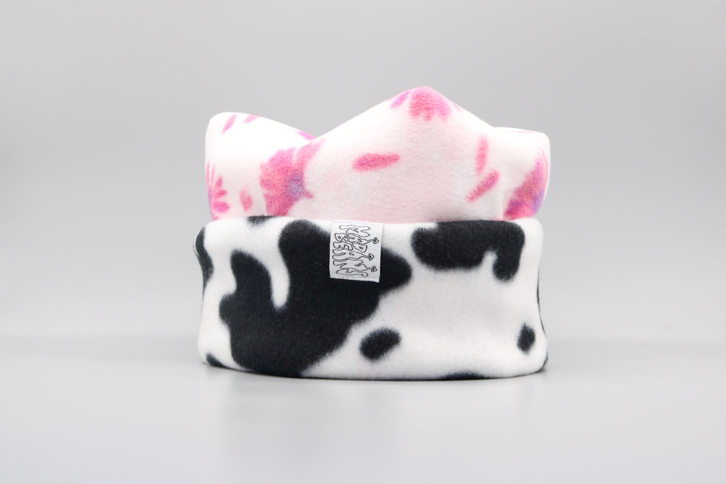 Pink Flowers and Cow Print