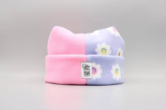 Baby Pink/Purple Upside-Down Smiley Flowers