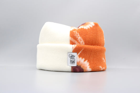 Cream/Orange Flowers