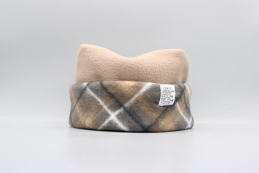 Light Brown and Brown Plaid