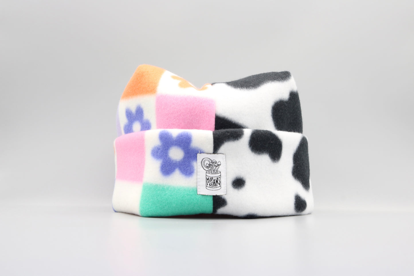 Rainbow Checkered Flowers/Cow Print