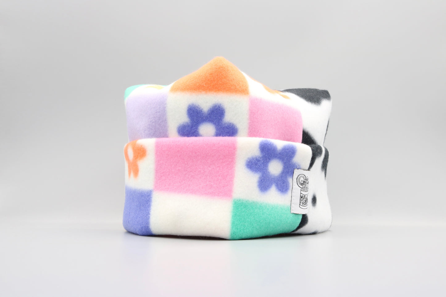 Rainbow Checkered Flowers/Cow Print