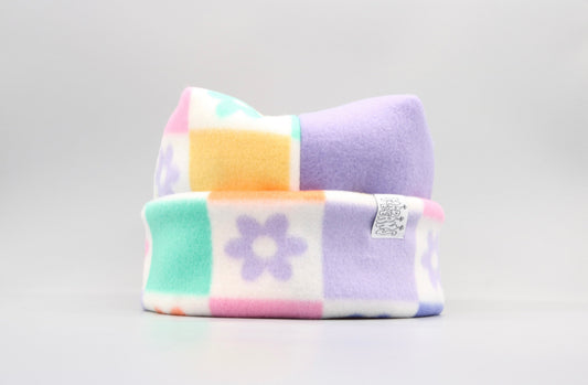 Rainbow Checkered Flowers and Lavender