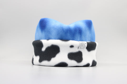 Blue Tie-Dye and Cow Print