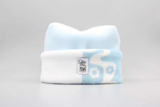 Baby Blue, White, and Blue and White Pattern