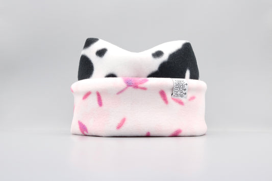 Cow Print and Pink Flowers