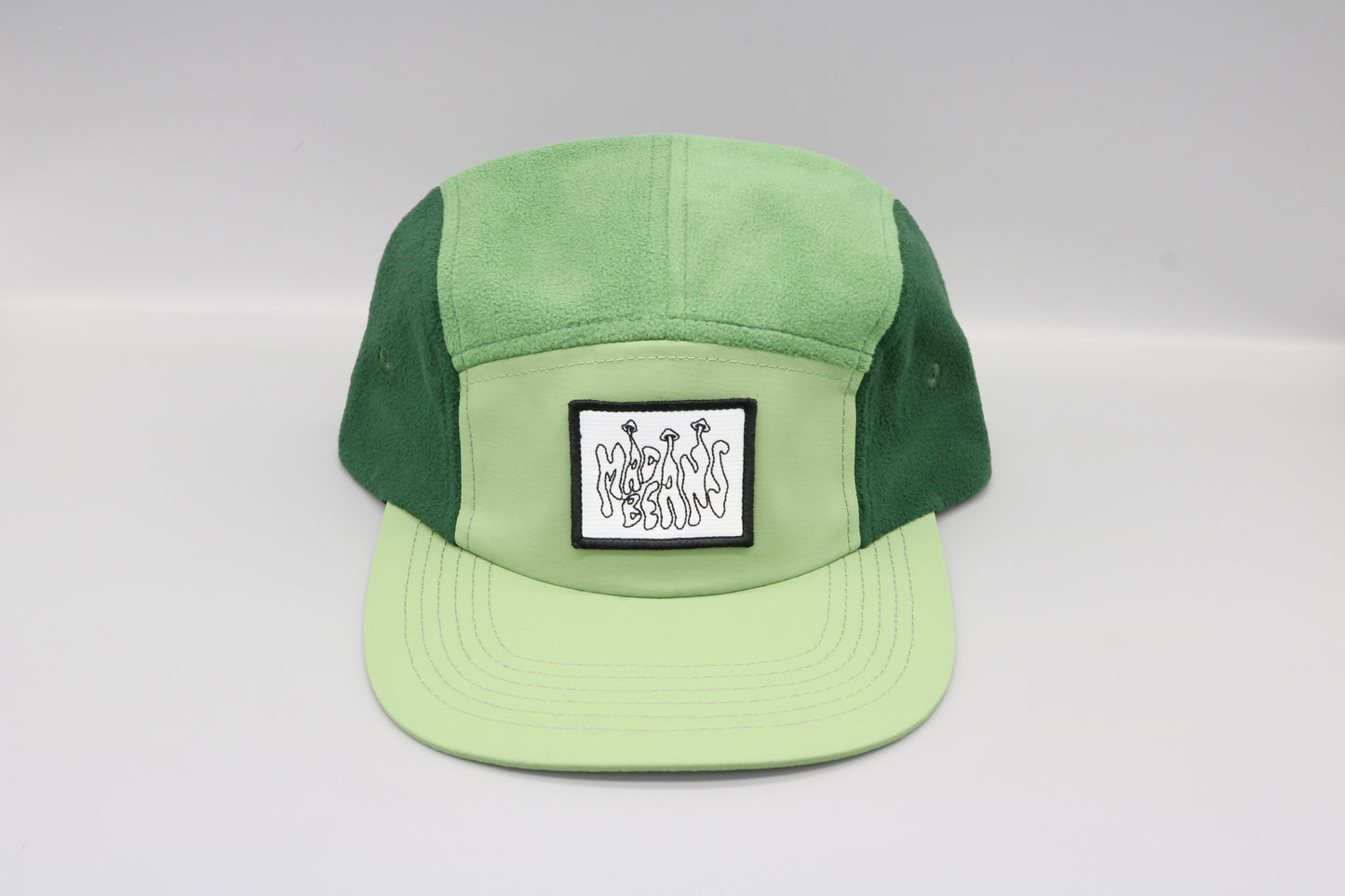 Fleece 5 Panel Cap - Green