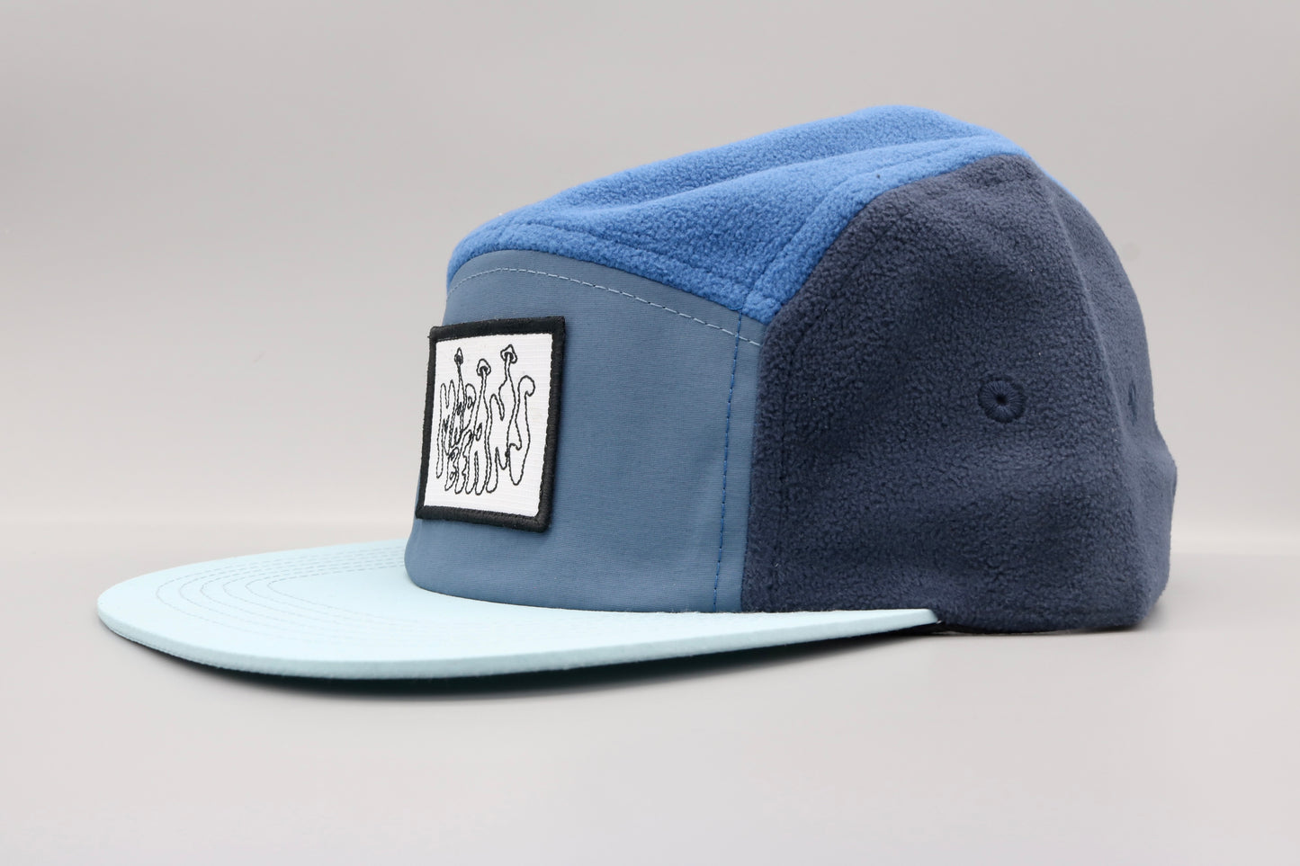 Fleece 5 Panel Cap - Blue