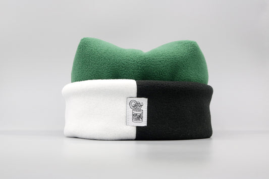 Evergreen, White, and Black