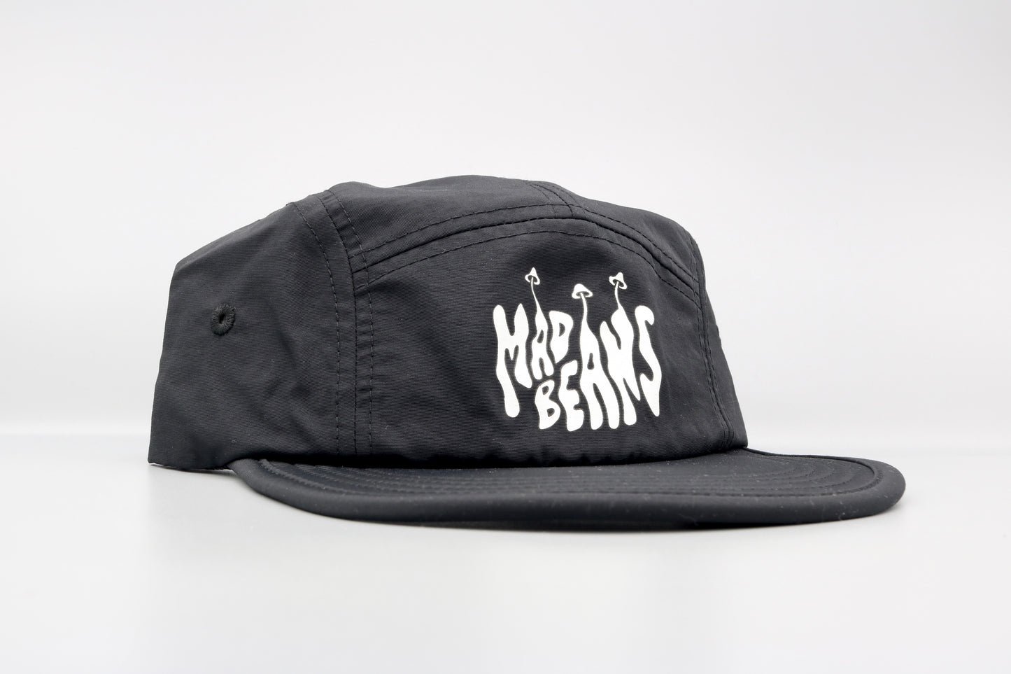 Nylon 5 Panel Cap - Black