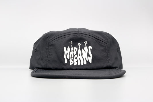 Nylon 5 Panel Cap - Black