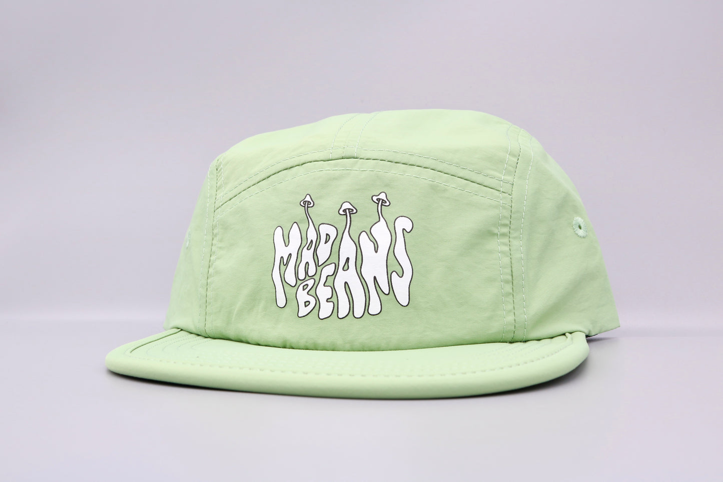 Nylon 5 Panel Cap - Green