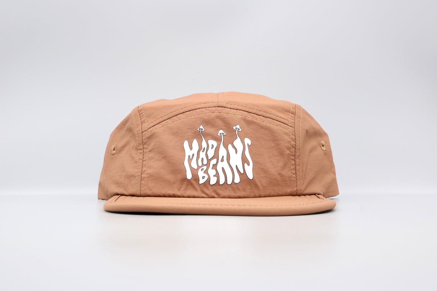 Nylon 5 Panel Cap - Brown