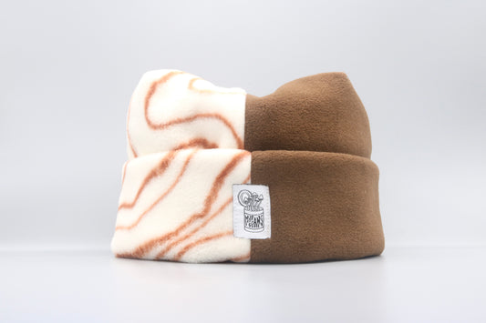 Orange Swirls/Brown