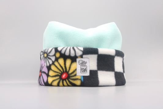 Blue, Flowers, and Checkered