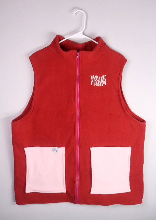 LARGE - Red and Baby Pink