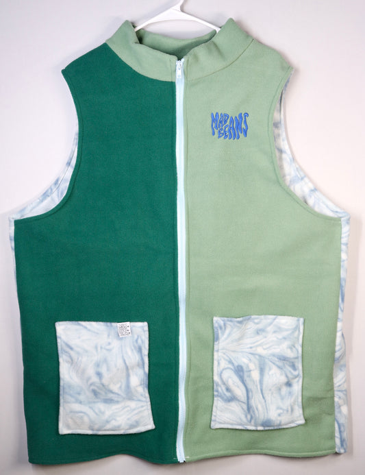 XL TALL - Greens and Blue Swirls