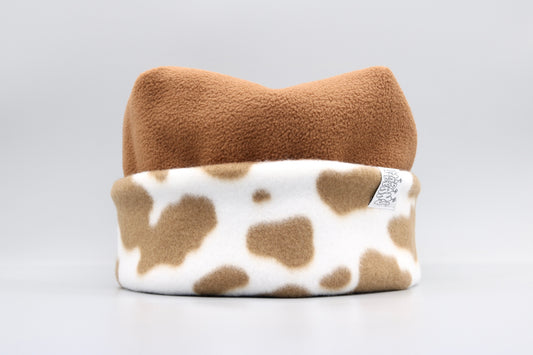 Brown and Brown Cow Print