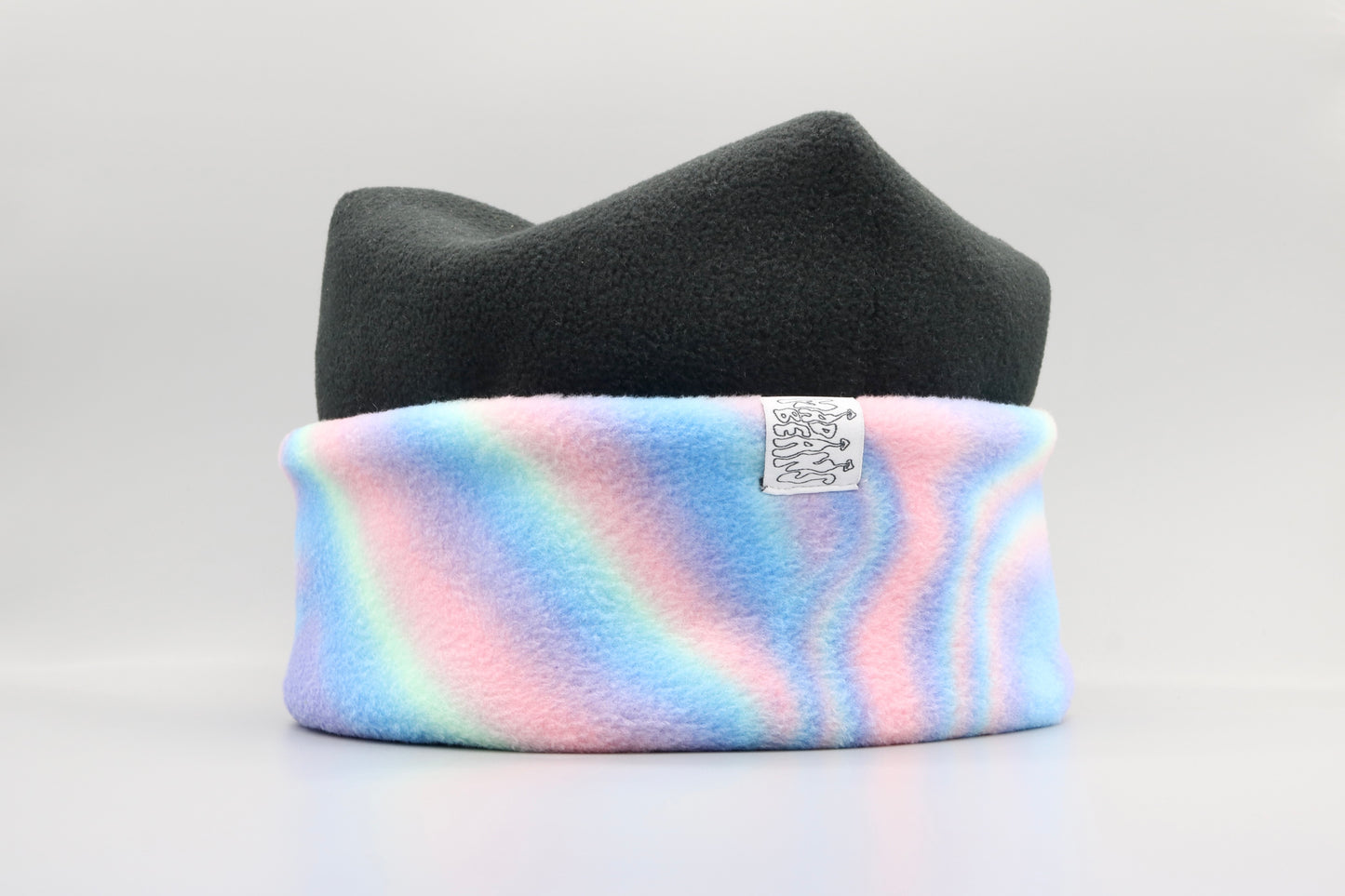 XL Black and Pastel Tie-Dye