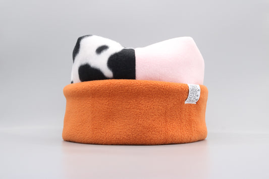 Cow Print, Baby Pink, and Burnt Orange