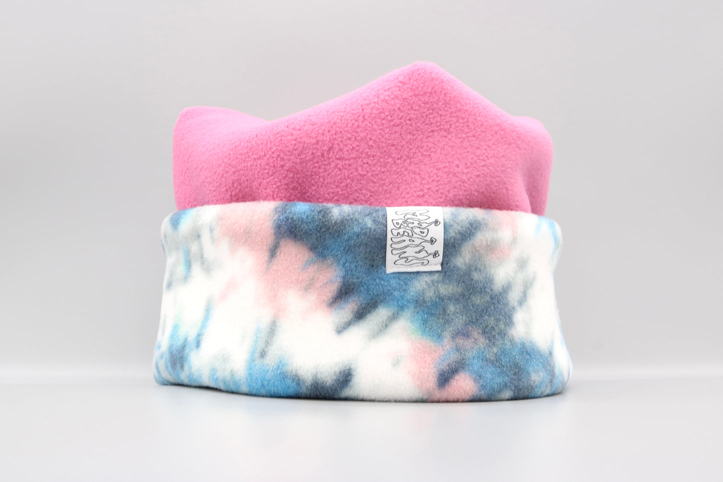 Pink and Blue and Pink Tie-Dye