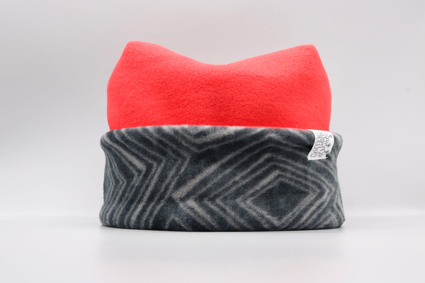 Red and Gray Geometric Pattern