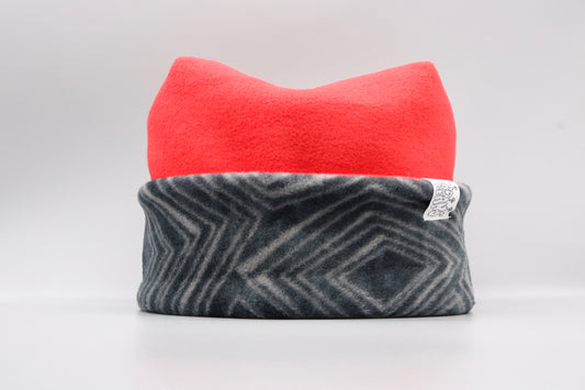 Red and Gray Geometric Pattern