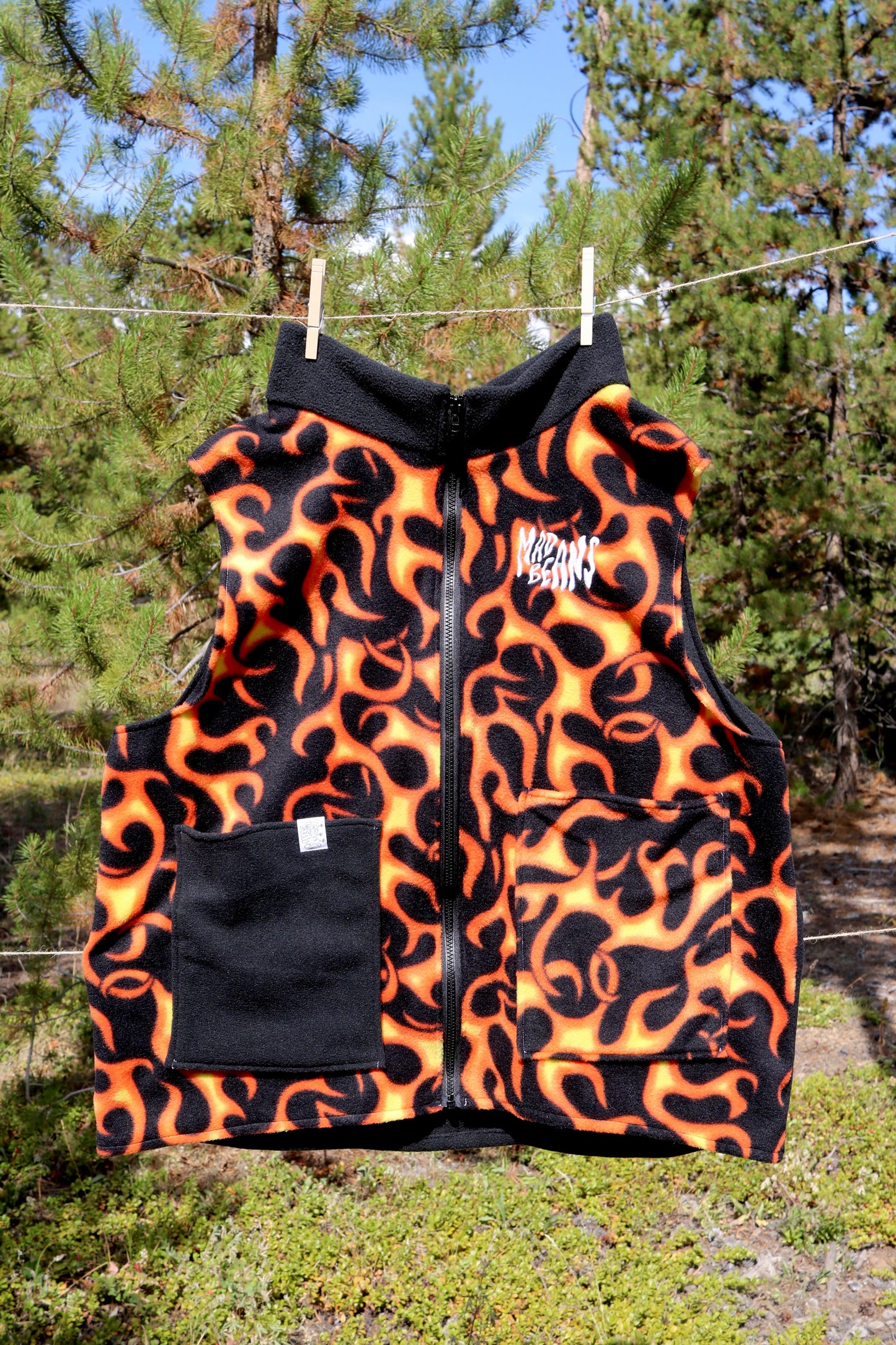 S/M - Flames and Black