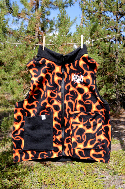 S/M - Flames and Black