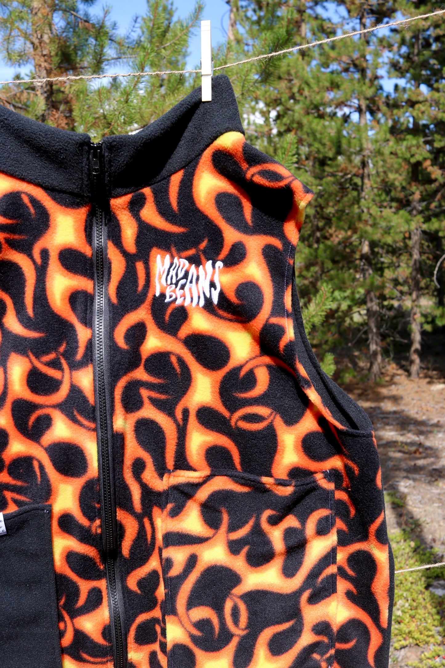 S/M - Flames and Black