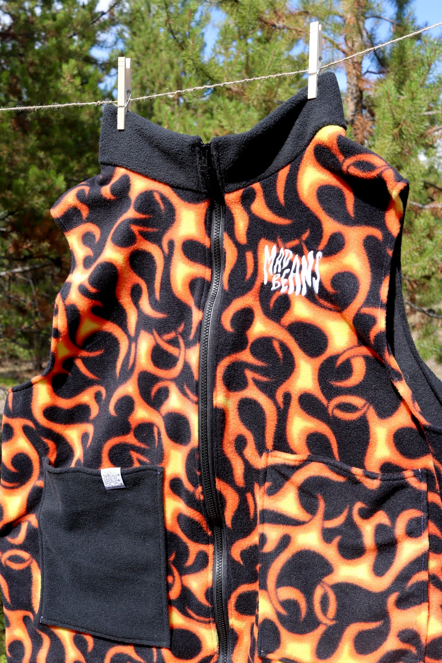 S/M - Flames and Black