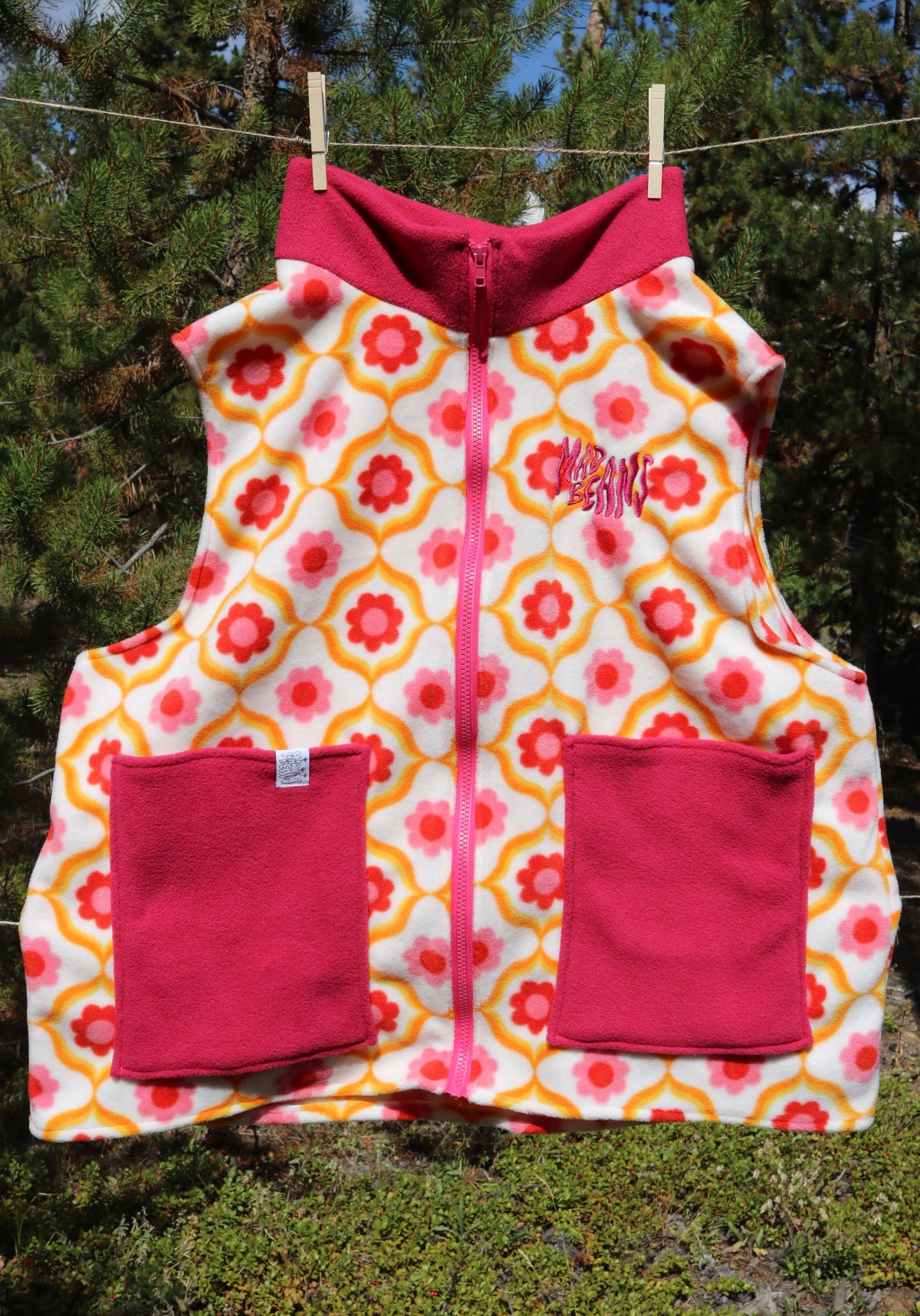 S/M - Pink and Orange Flowers
