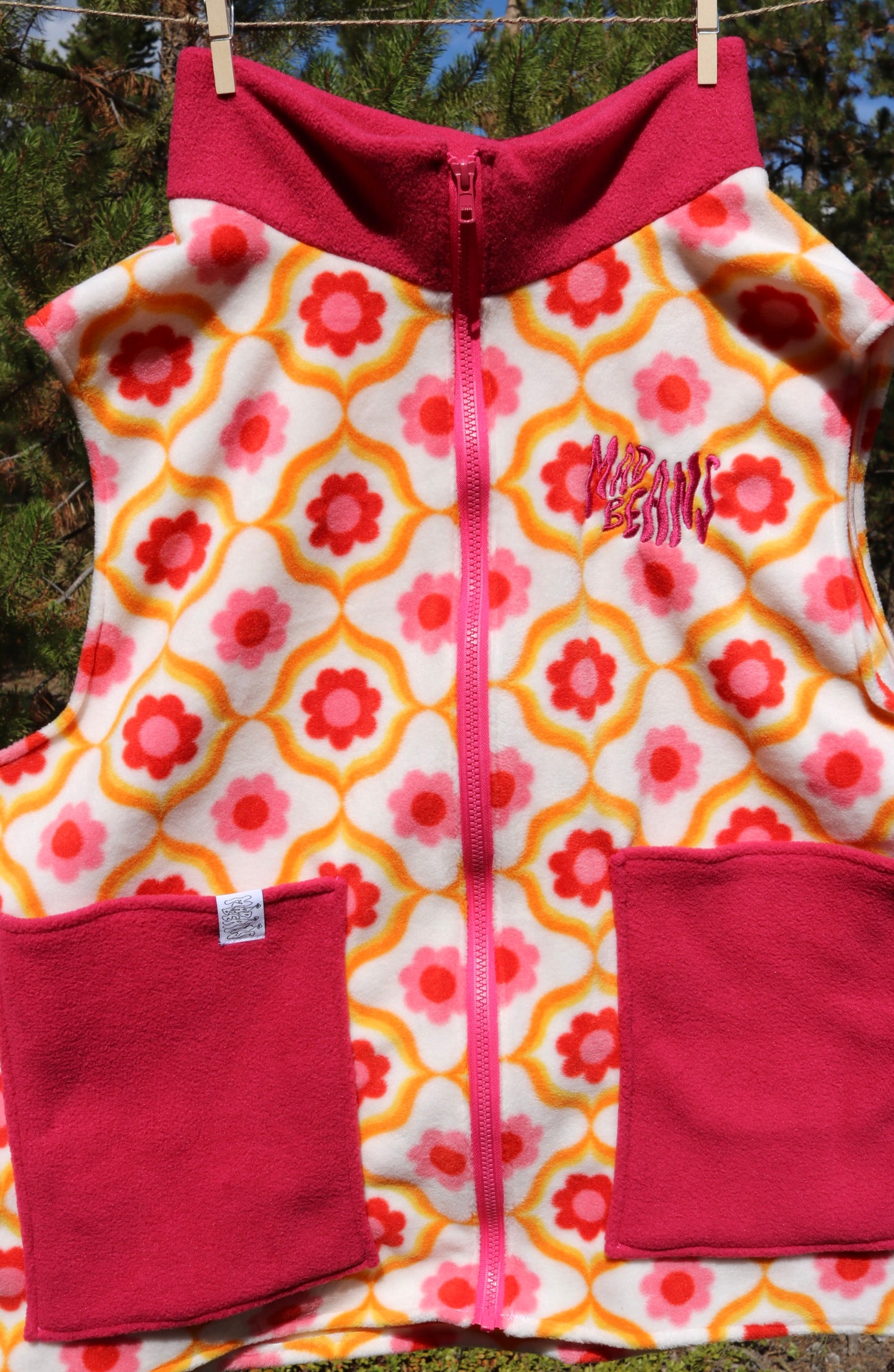 S/M - Pink and Orange Flowers