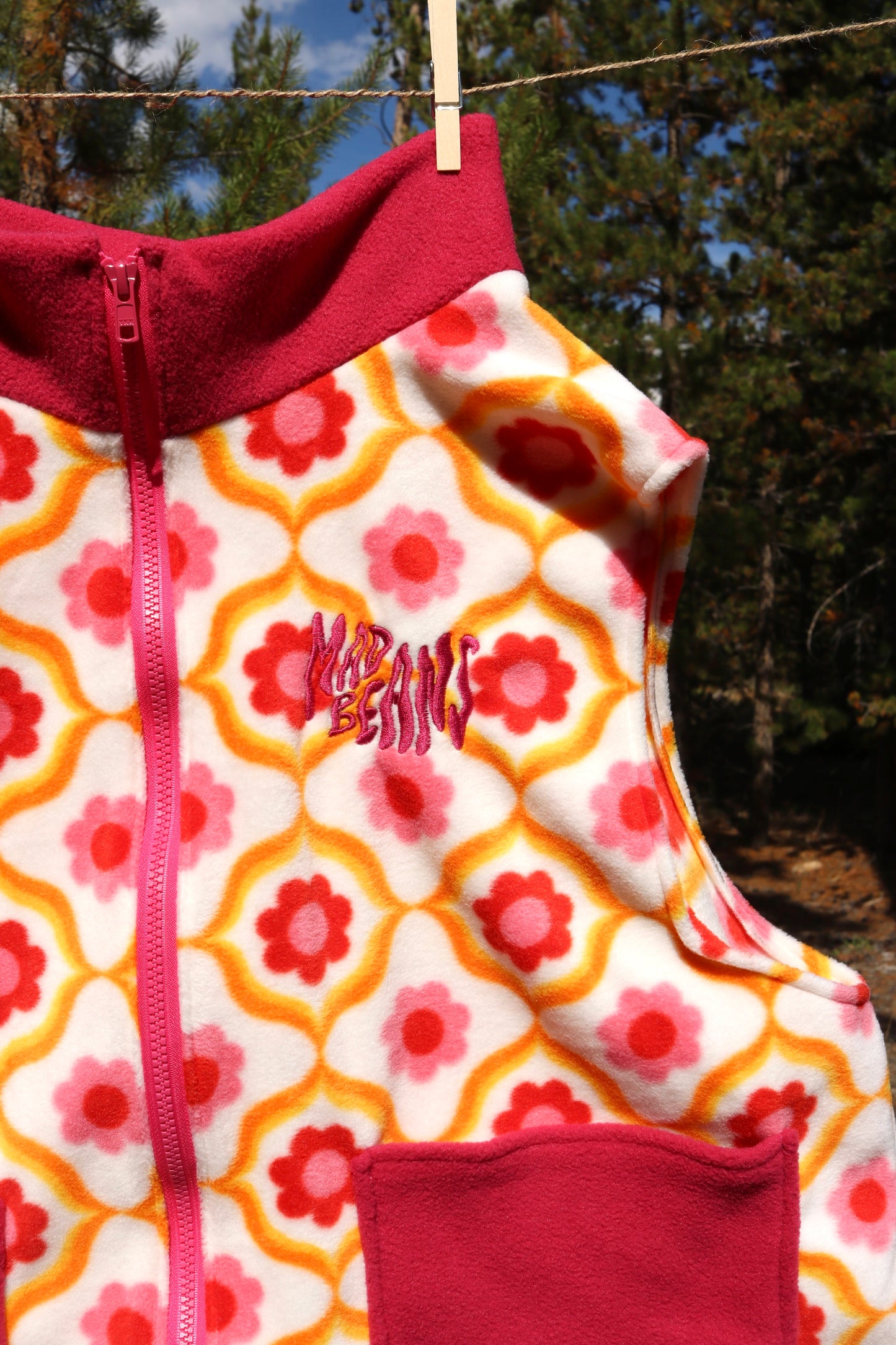 S/M - Pink and Orange Flowers