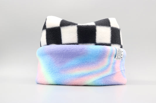 Checkered and Pastel Tie-Dye