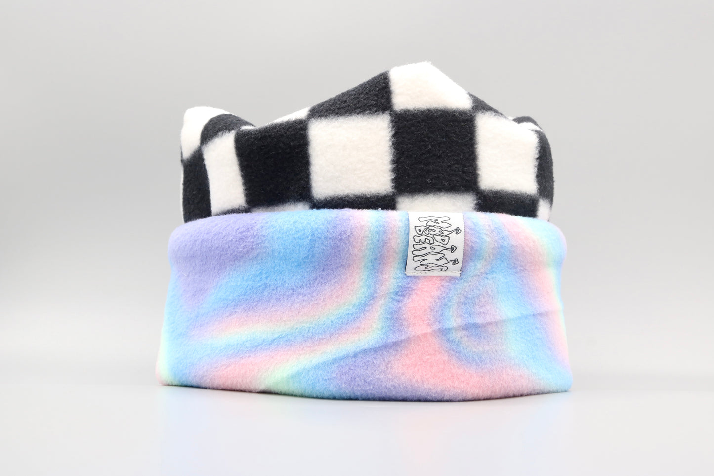 Checkered and Pastel Tie-Dye