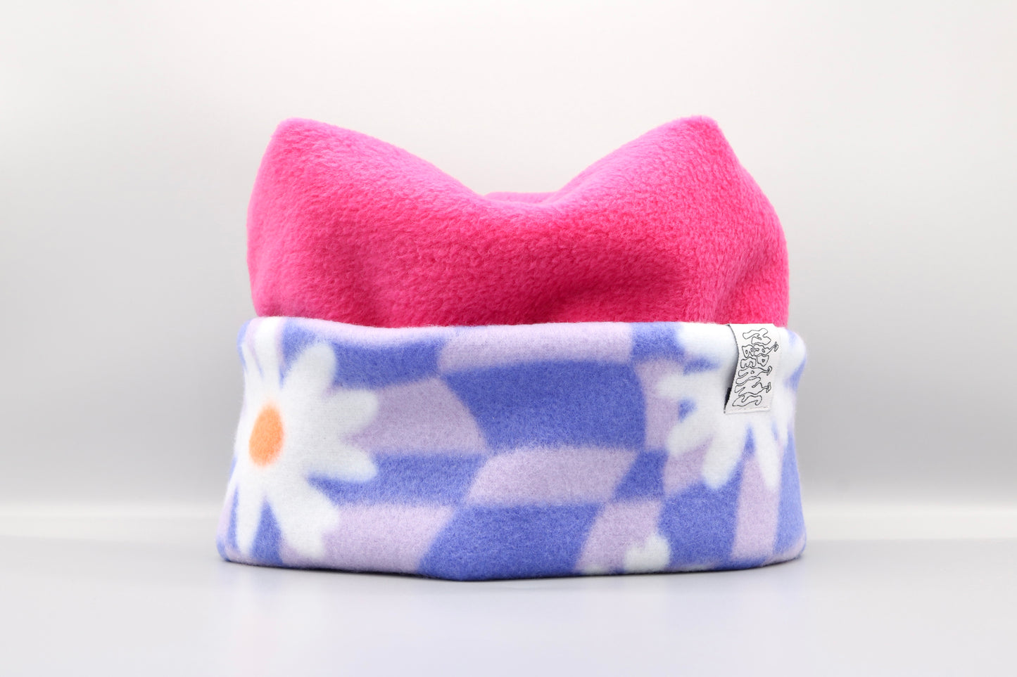 Pink and Checkered Flowers