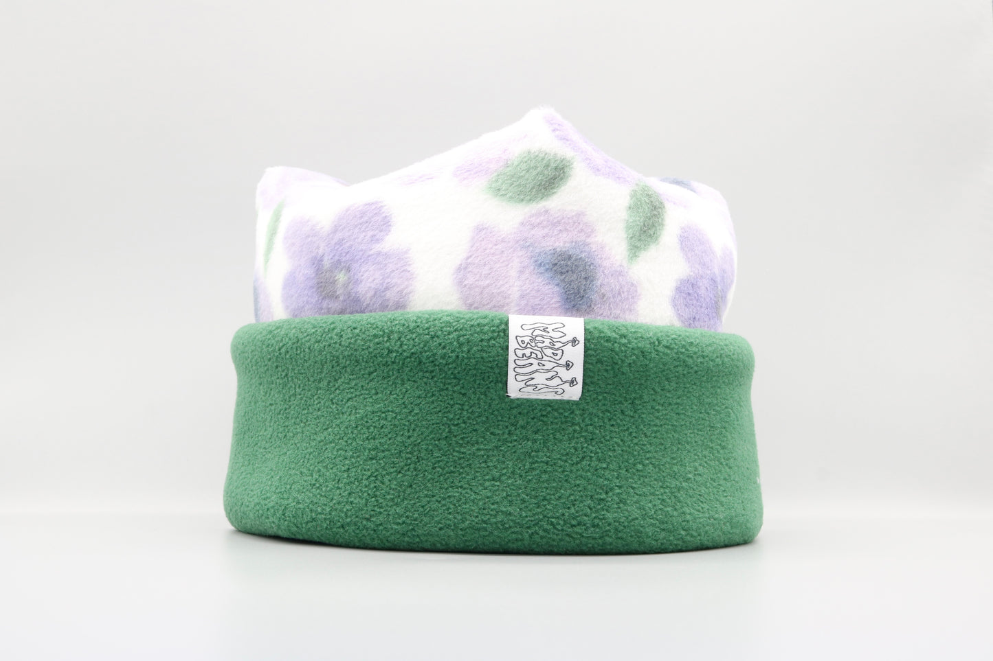 Purple Flowers and Evergreen