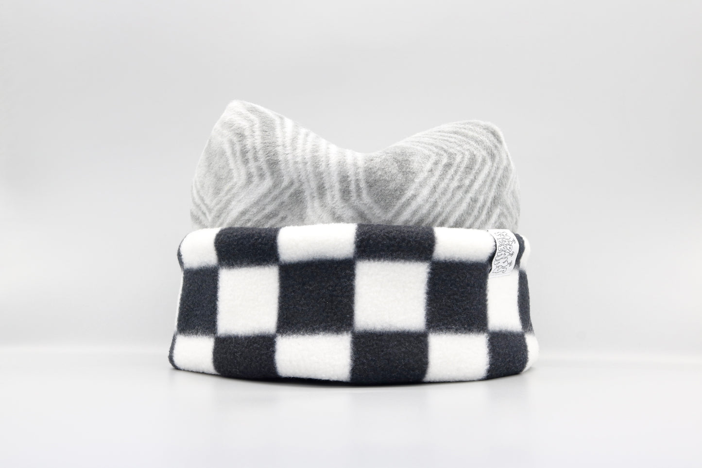 Gray Geometric Pattern and Checkered