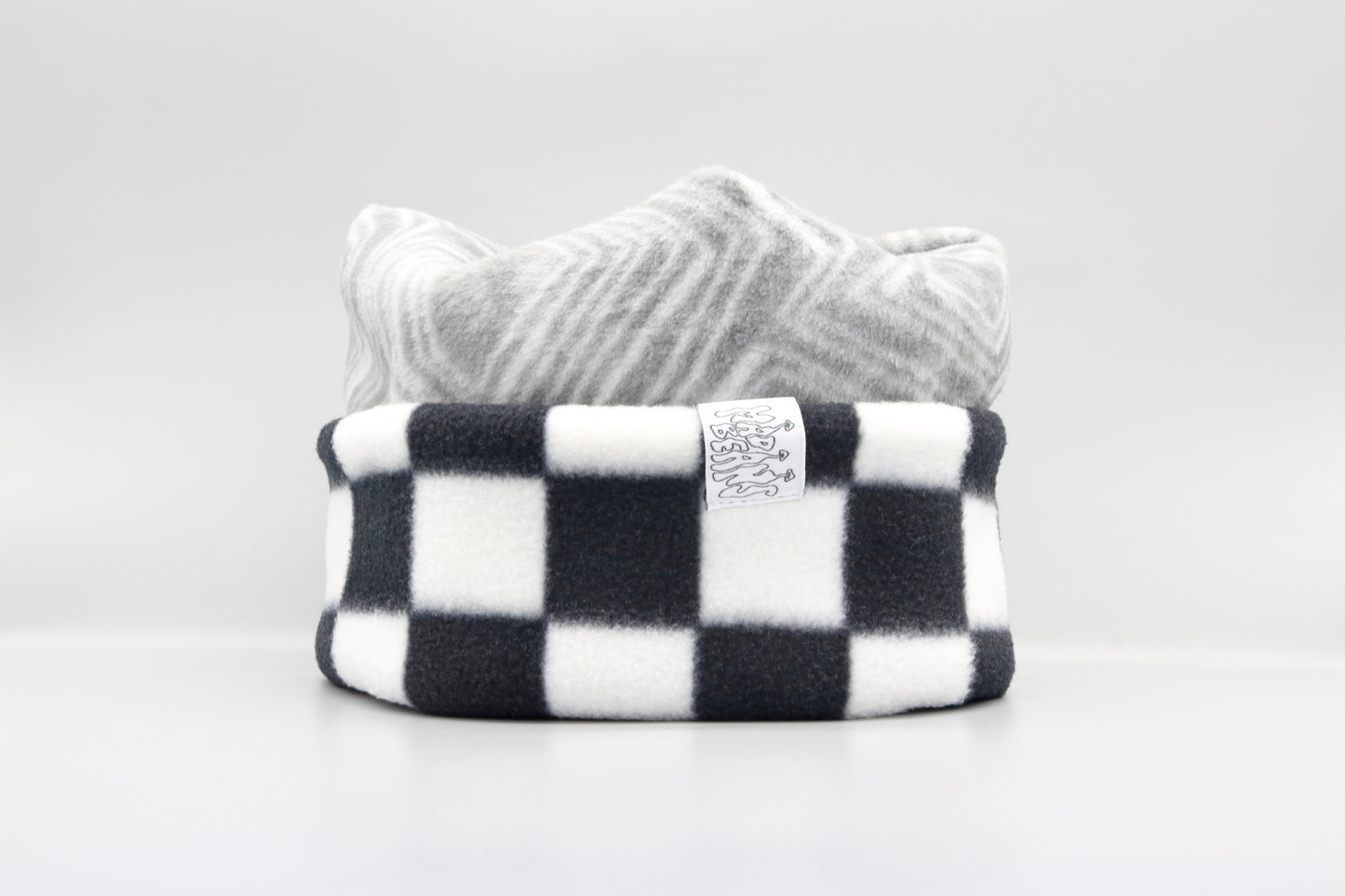 Gray Geometric Pattern and Checkered