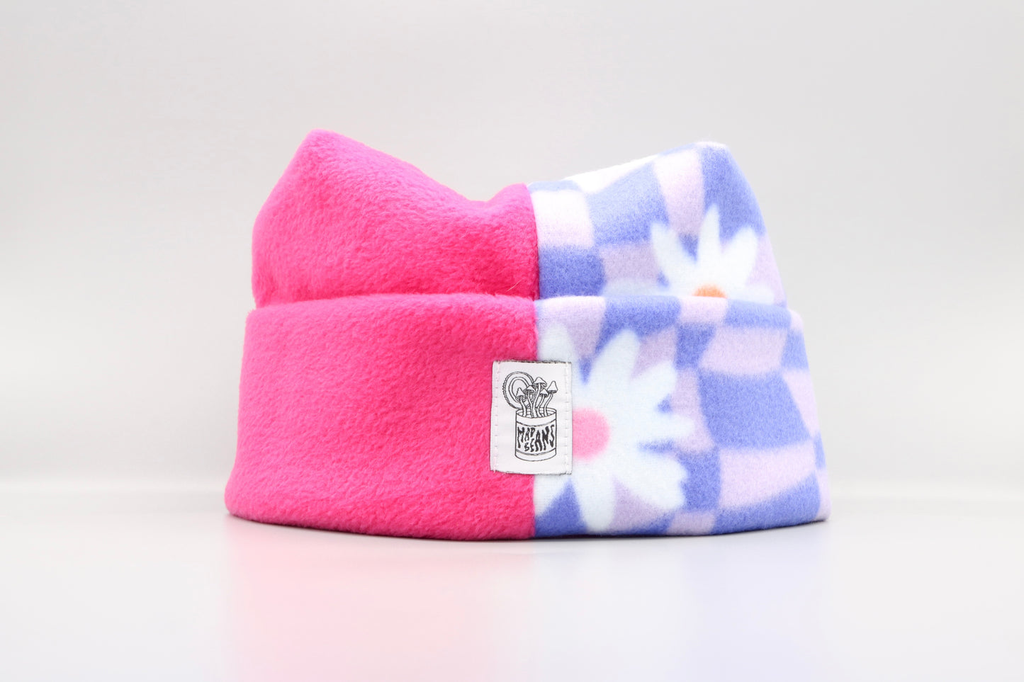 Hot Pink/Purple Checkered Flowers