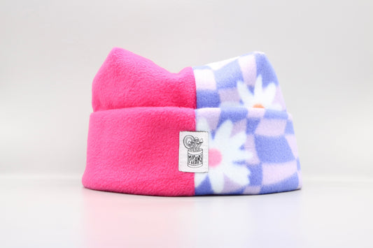 Hot Pink/Purple Checkered Flowers