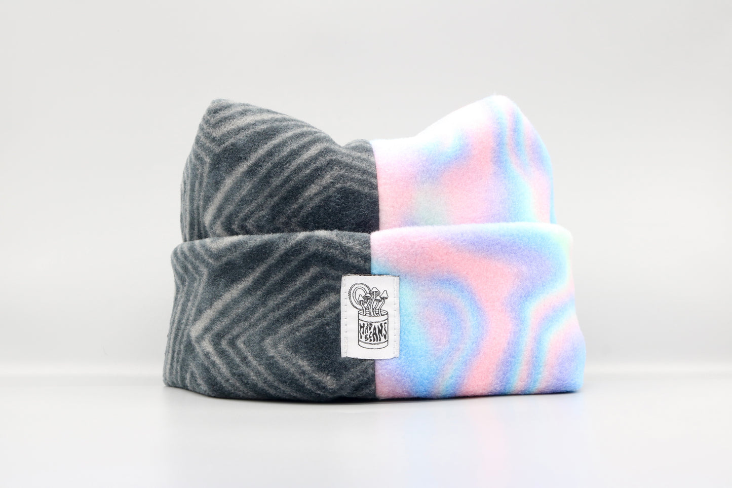 Gray Geometric Pattern/Pastel Tie-Dye