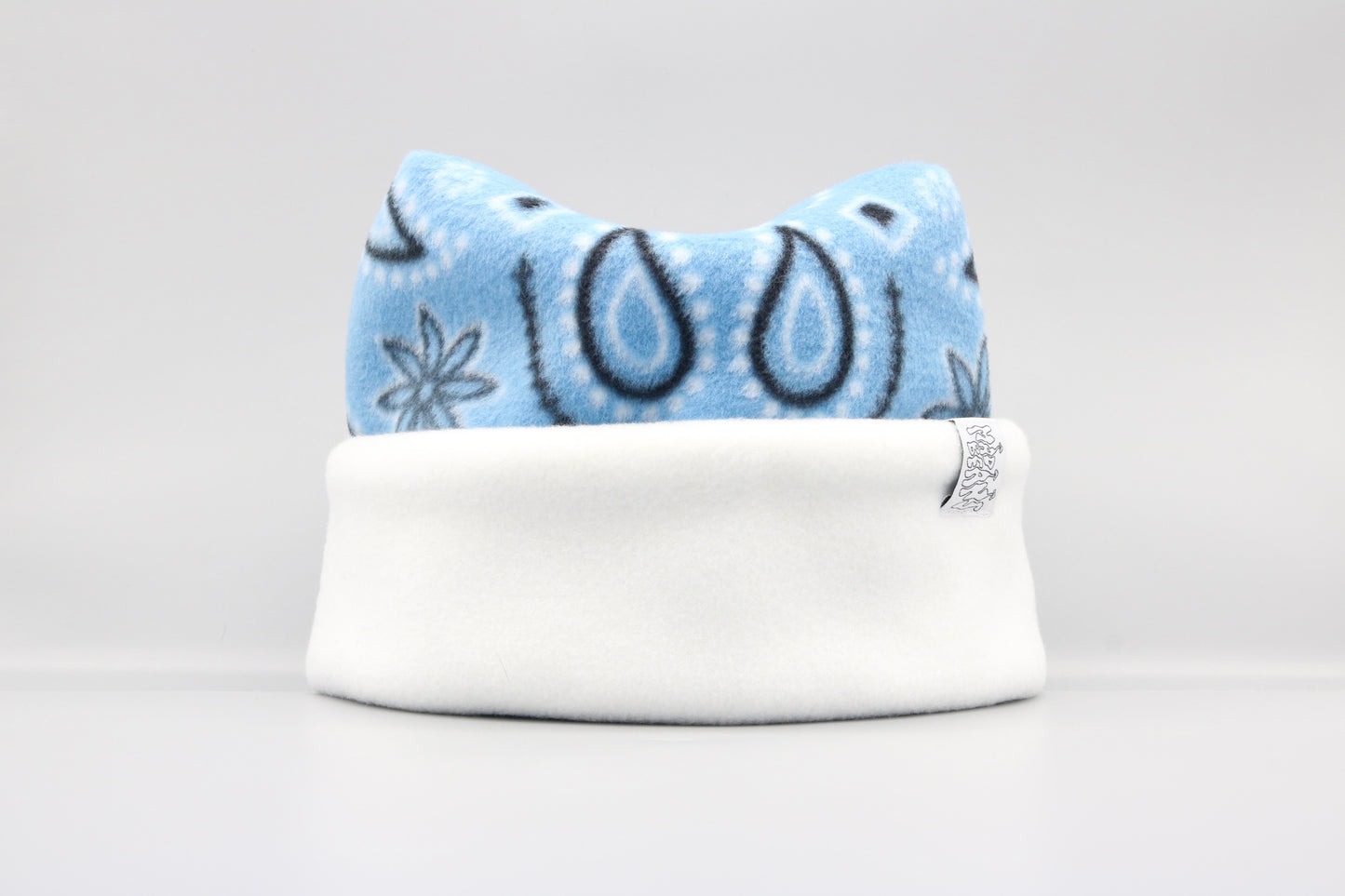 Blue Bandana and White
