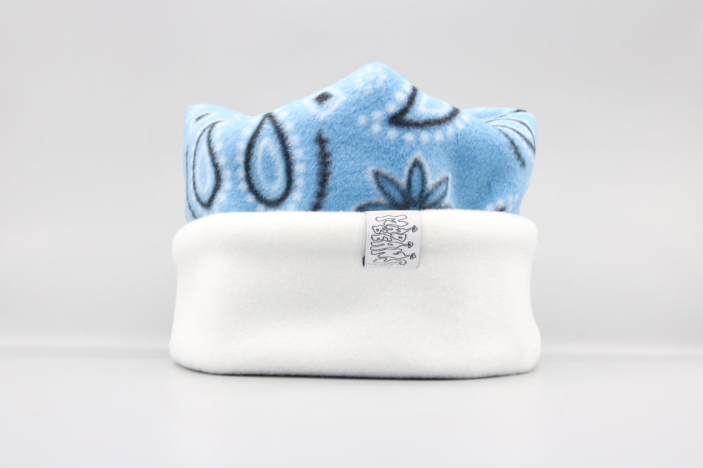 Blue Bandana and White