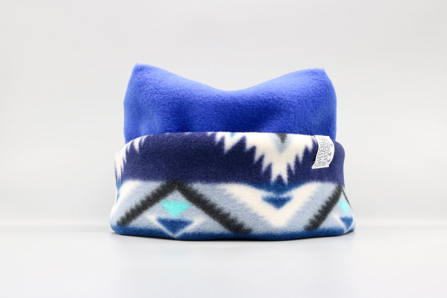 Blue and Blue Geometric Pattern