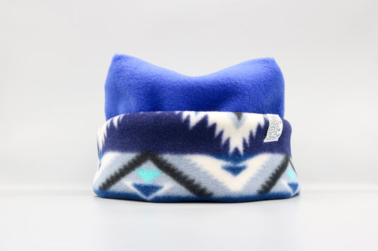 Blue and Blue Geometric Pattern
