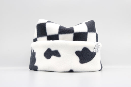 Checkered and Cow