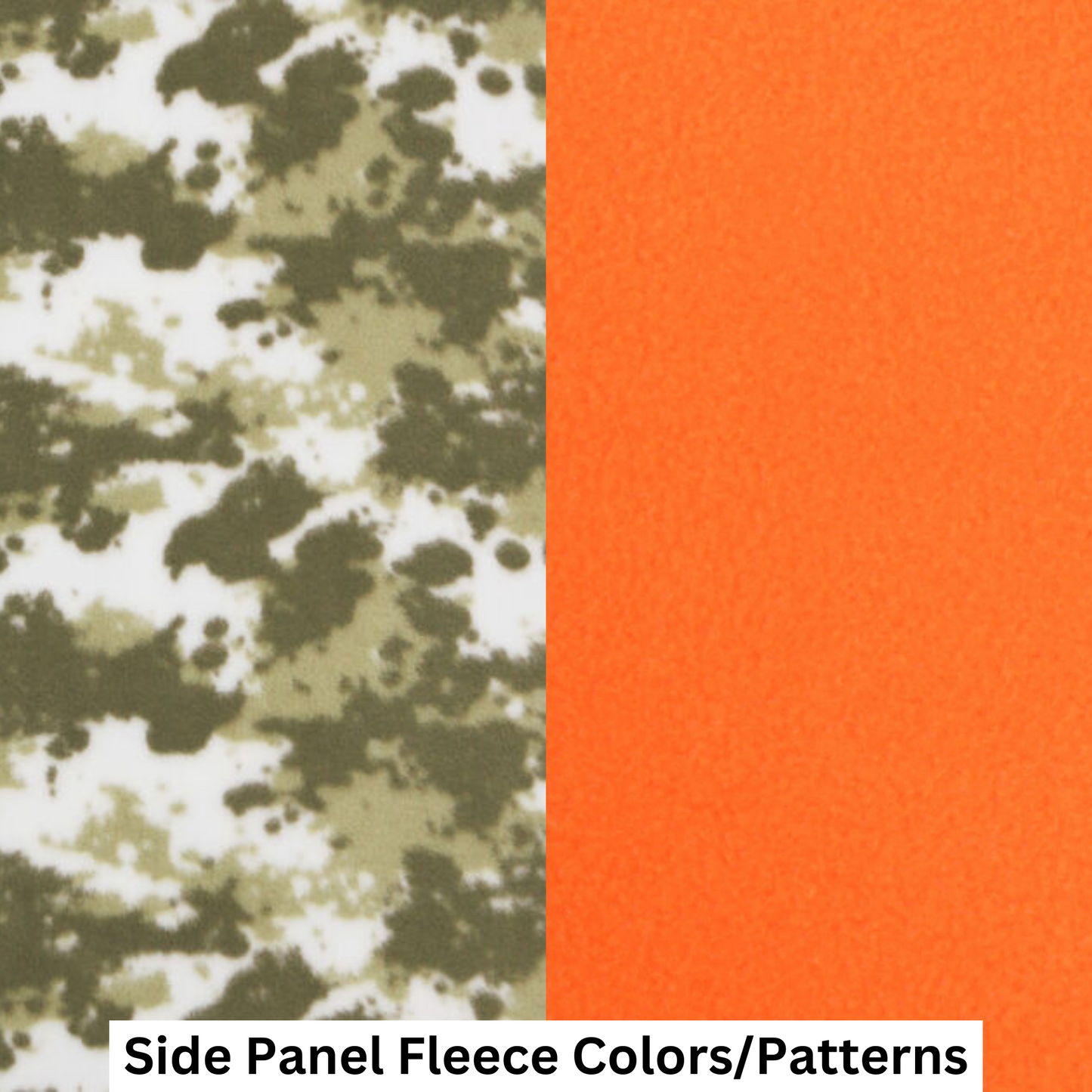 Medium MadBeans Hoodie with Camo and Orange Fleece Panels